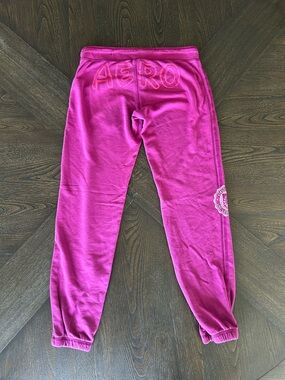 Aeropostale Purple Jogger Sweatpants with AERO Back Logo & Sequin